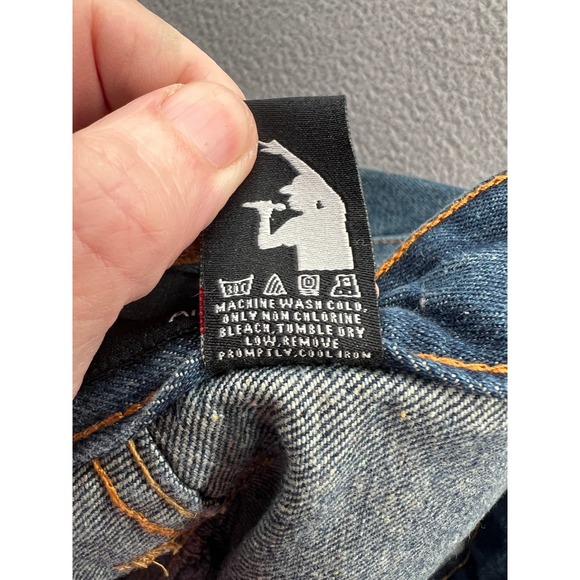 Brooklyns Own by Rocawear Jeans Mens 34x34 Athletic Fit Blue Distressed Denim - Picture 12 of 13